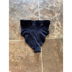 Skims Seamless Sculpt Mid Waist Thong Onyx Size Small